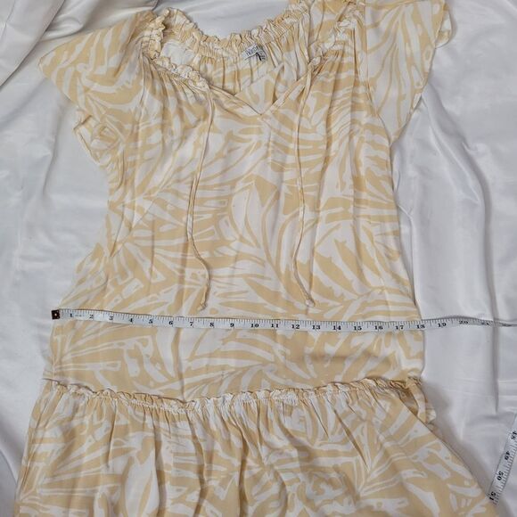 PATRONS OF‎ PEACE tiered cream and white seaside flowy midi dress S - Picture 10 of 14